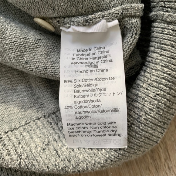 Grey Tweed Men's Henley Shirt - Slightly shrunk so size small - Picture 5 of 6